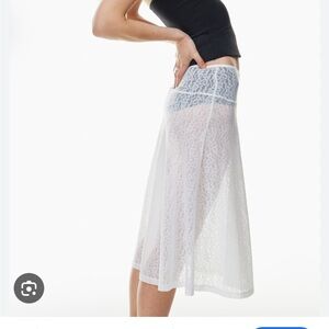 Wilfred Lace Midi Skirt